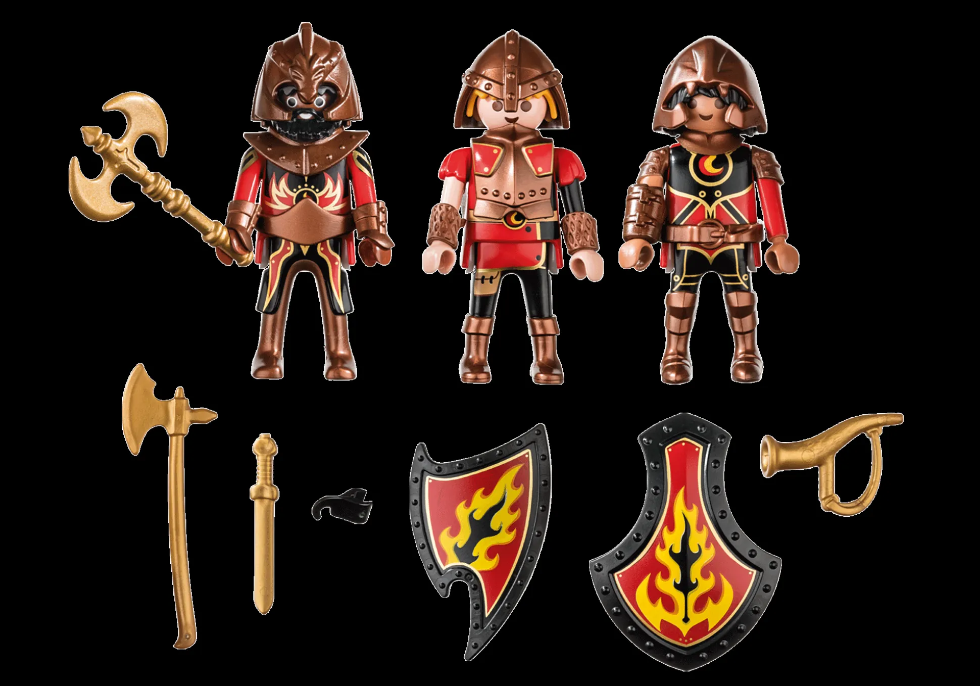 Imaginaire|Action & Aventure|PLAYMOBIL 3 combattants Burnham Raiders