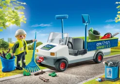 Héros Du Quotidien|Action & Aventure|PLAYMOBIL Agent d'entretien voirie avec véhicule électrique
