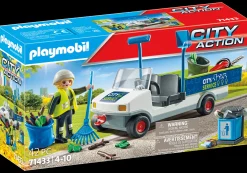 Héros Du Quotidien|Action & Aventure|PLAYMOBIL Agent d'entretien voirie avec véhicule électrique