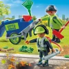 Héros Du Quotidien|Action & Aventure|PLAYMOBIL Agents d'entretien voirie avec équipement