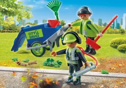 Héros Du Quotidien|Action & Aventure|PLAYMOBIL Agents d'entretien voirie avec équipement