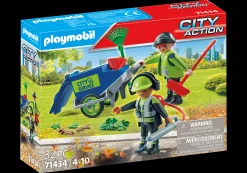 Héros Du Quotidien|Action & Aventure|PLAYMOBIL Agents d'entretien voirie avec équipement