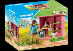 La Vie Quotidienne|Les Animaux|PLAYMOBIL Agricultrice et poulailler