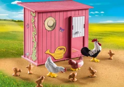 La Vie Quotidienne|Les Animaux|PLAYMOBIL Agricultrice et poulailler