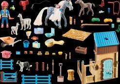 Les Animaux|PLAYMOBIL Amelia & Whisper avec box pour chevaux