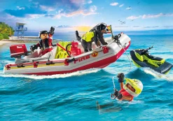 Héros Du Quotidien|Action & Aventure|PLAYMOBIL Bateau de pompier et scooter des mers