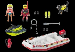 Héros Du Quotidien|Action & Aventure|PLAYMOBIL Bateau de pompier et scooter des mers