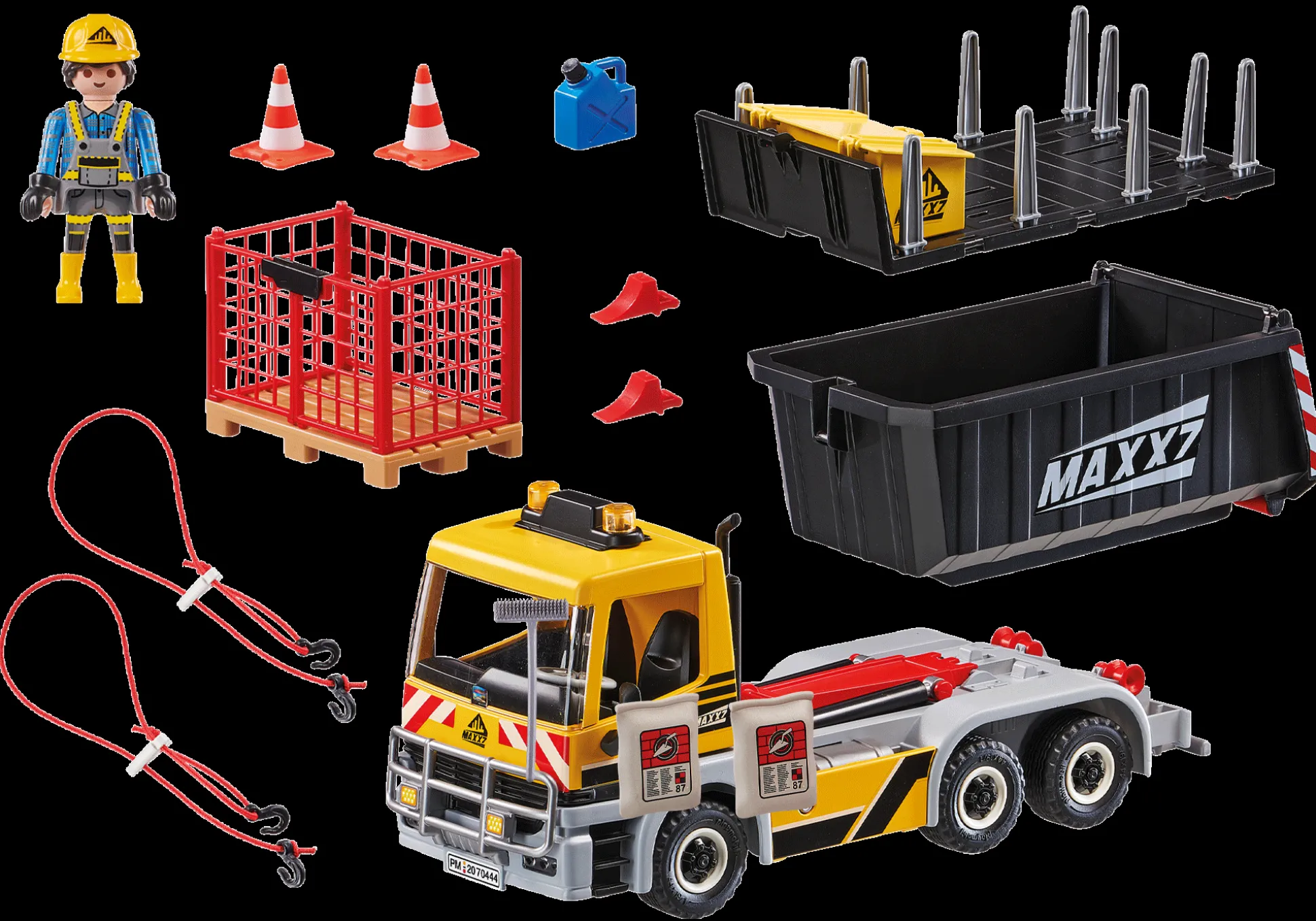 Action & Aventure|Action Heroes|PLAYMOBIL Camion avec benne et plateforme