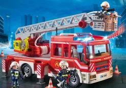 Héros Du Quotidien|Action & Aventure|PLAYMOBIL Camion de pompiers avec échelle pivotante