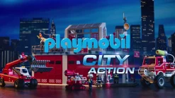 Héros Du Quotidien|Action & Aventure|PLAYMOBIL Camion de pompiers avec échelle pivotante