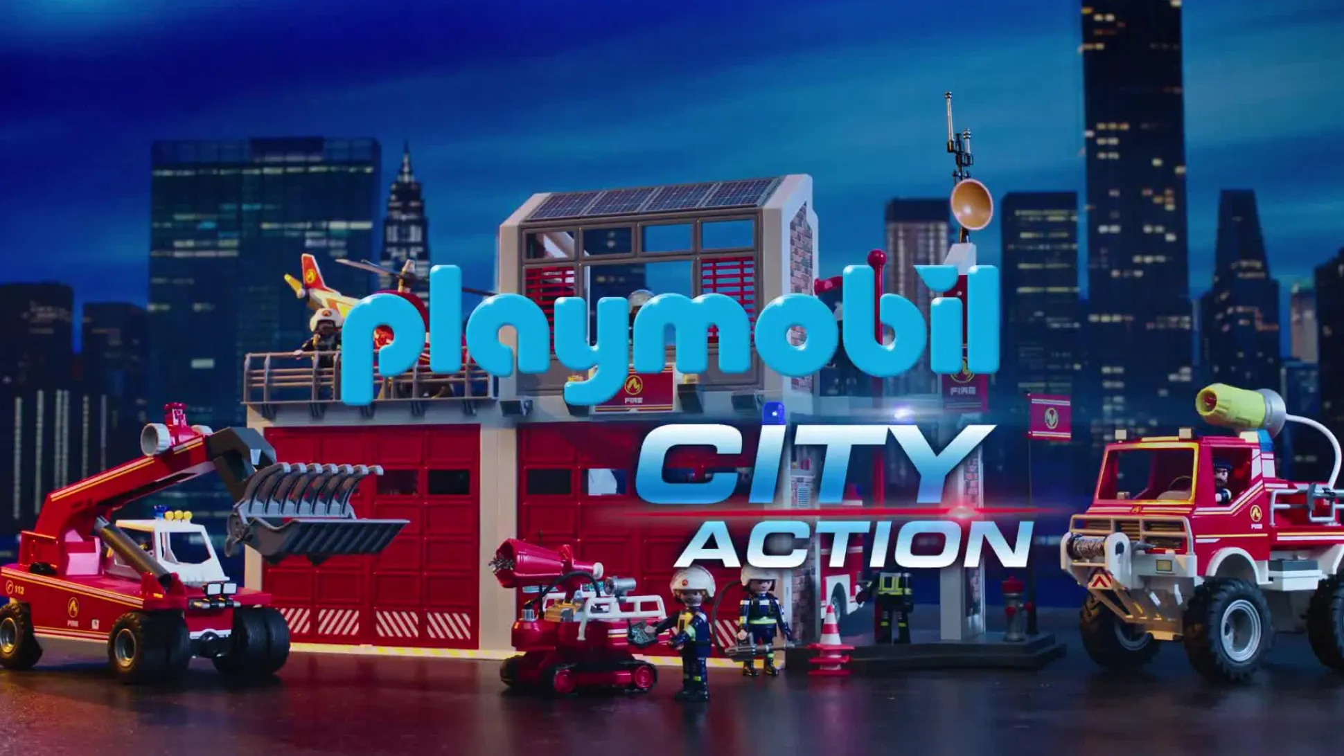 Héros Du Quotidien|Action & Aventure|PLAYMOBIL Camion de pompiers avec échelle pivotante