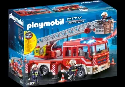 Héros Du Quotidien|Action & Aventure|PLAYMOBIL Camion de pompiers avec échelle pivotante