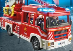 Héros Du Quotidien|Action & Aventure|PLAYMOBIL Camion de pompiers avec échelle pivotante