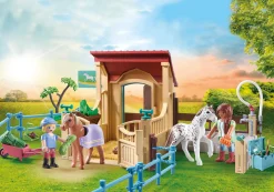 Les Animaux|PLAYMOBIL Cavalières avec box et poneys