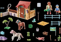 Les Animaux|PLAYMOBIL Cavalières avec box et poneys