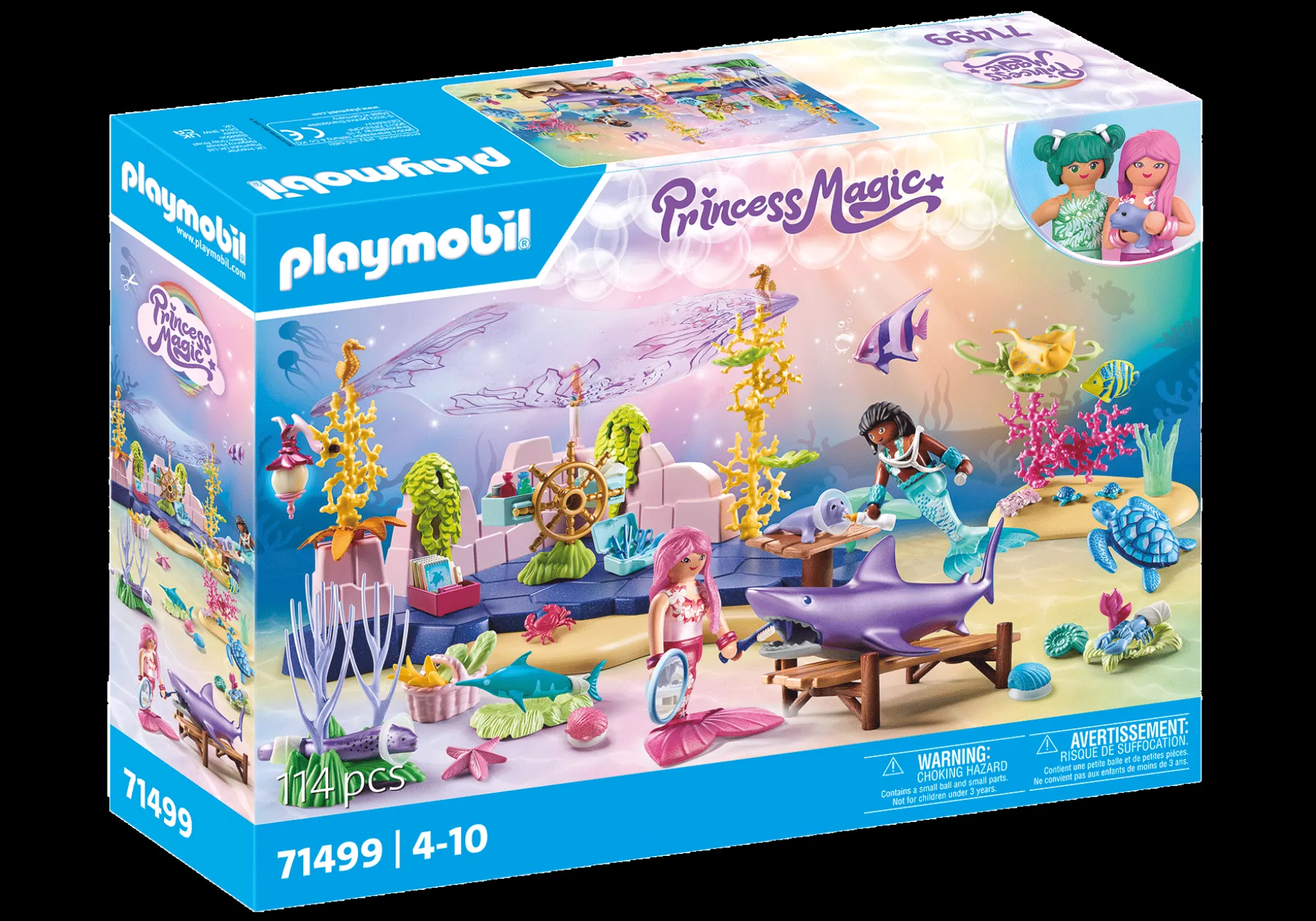 Imaginaire|PLAYMOBIL Centre de soin des sirènes pour animaux marins