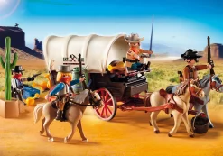 Histoire|Western|PLAYMOBIL Chariot avec cow-boys et bandits