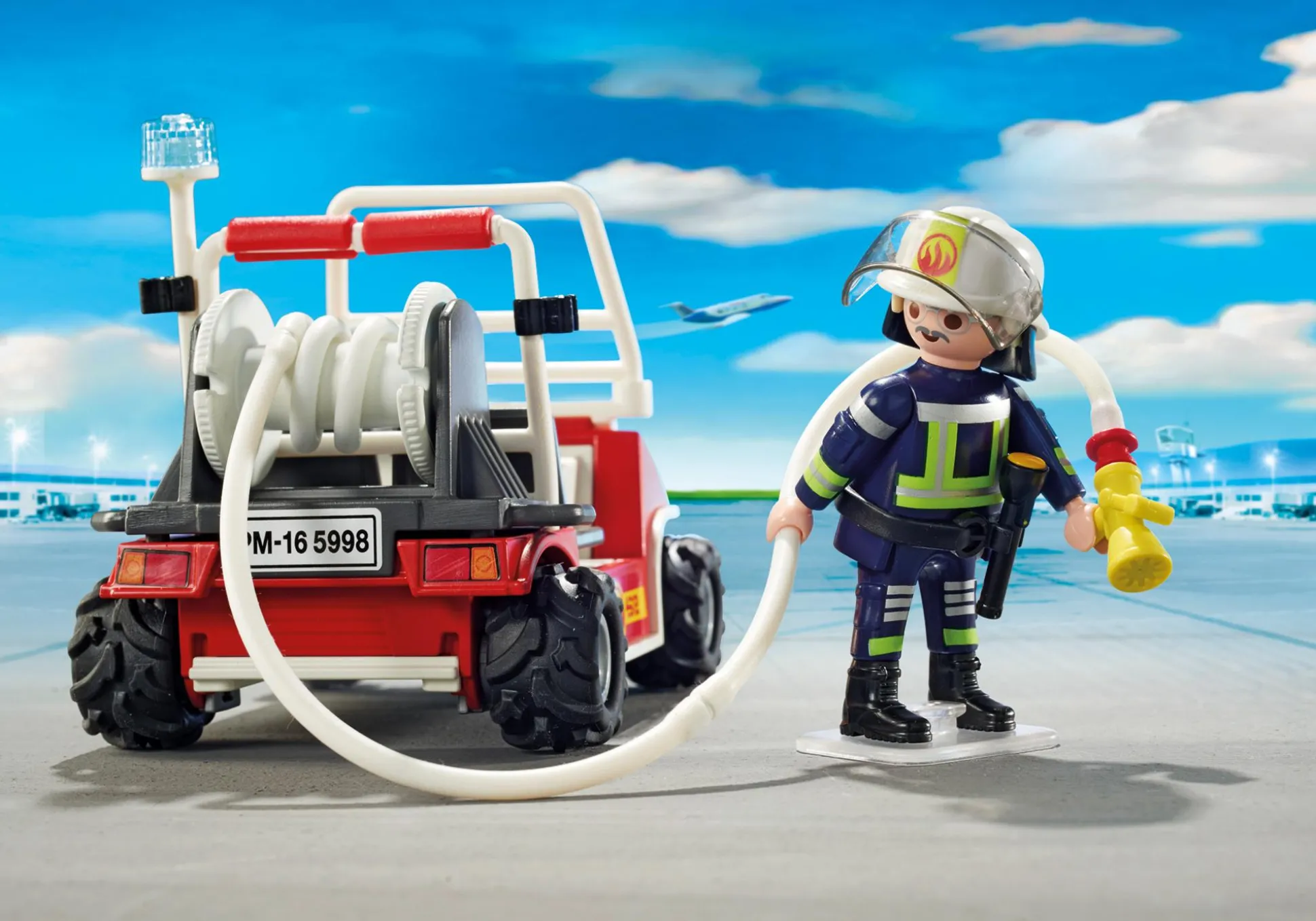 Héros Du Quotidien|Action & Aventure|PLAYMOBIL Chef des pompiers avec voiturette