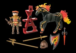 Action & Aventure|Imaginaire|PLAYMOBIL Chevalier Burnham Raider avec cheval de feu