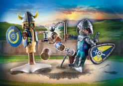 Imaginaire|Action & Aventure|PLAYMOBIL Chevalier Novelmore et mannequin d'entrainement