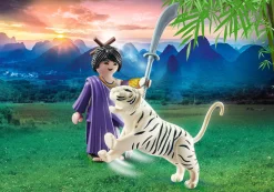 Imaginaire|PLAYMOBIL Combattante ninja et tigre