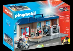 Action & Aventure|Action Heroes|PLAYMOBIL Commissariat de Police Transportable