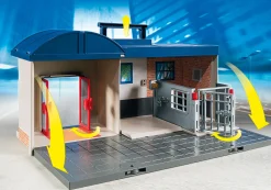 Action & Aventure|Action Heroes|PLAYMOBIL Commissariat de Police Transportable