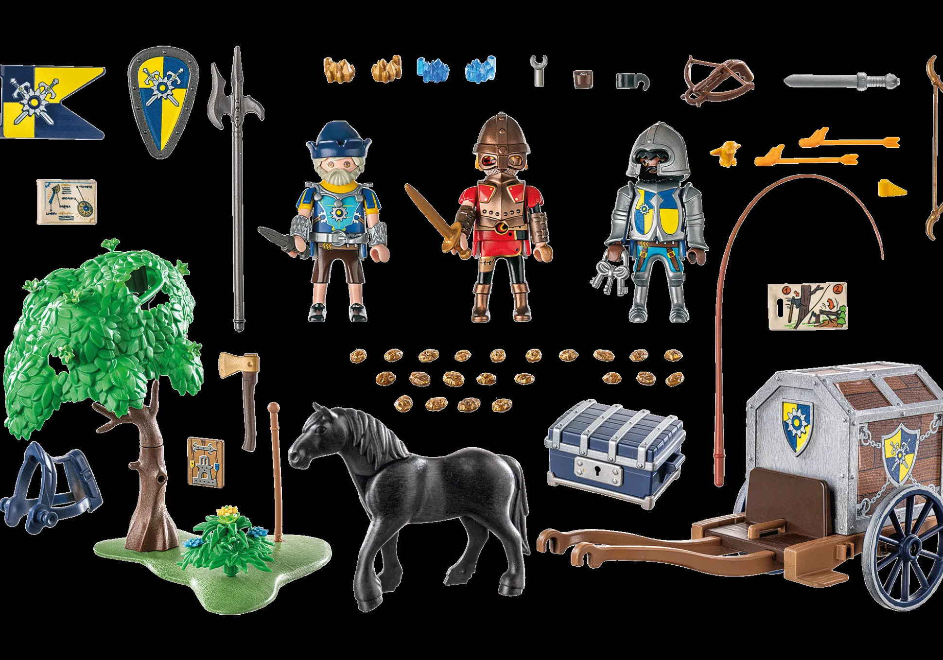 Action & Aventure|Imaginaire|PLAYMOBIL Convoi de Novelmore avec bandit