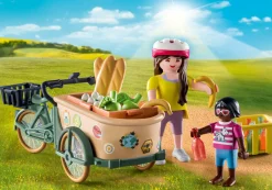 La Vie Quotidienne|Les Animaux|PLAYMOBIL Cycliste avec vélo et remorque avant