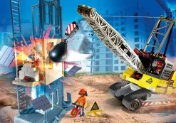 Action & Aventure|Action Heroes|PLAYMOBIL Dragline avec mur de construction