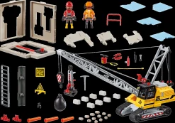 Action & Aventure|Action Heroes|PLAYMOBIL Dragline avec mur de construction