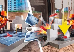 Action & Aventure|Action Heroes|PLAYMOBIL Dragline avec mur de construction