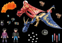 Imaginaire|Dinos & Dragons|PLAYMOBIL Dragons : Les Neuf Royaumes - Wu et Wei & Jun