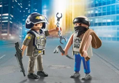 Héros Du Quotidien|Action & Aventure|PLAYMOBIL Duo : Policier et bandit