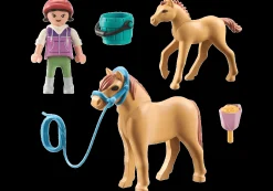 Les Animaux|PLAYMOBIL Enfant avec poney et son bébé