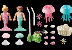 Imaginaire|PLAYMOBIL Enfants sirènes avec méduses et coquillages