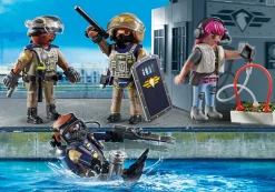 Héros Du Quotidien|Action & Aventure|PLAYMOBIL Equipe des forces spéciales avec bandit