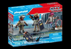 Héros Du Quotidien|Action & Aventure|PLAYMOBIL Equipe des forces spéciales avec bandit