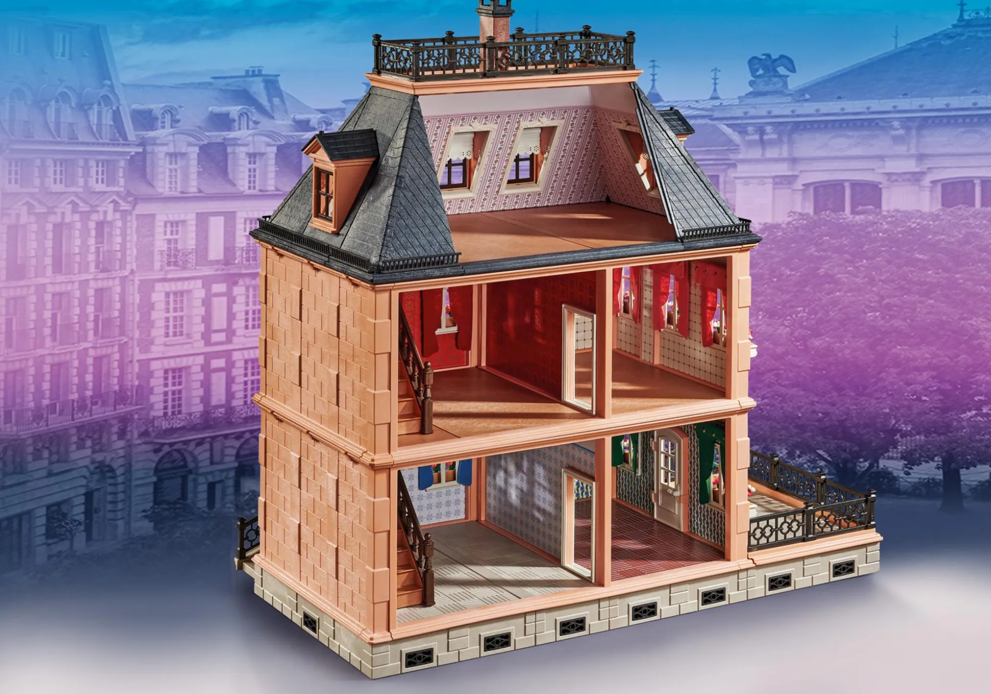 Histoire|Dollhouse|PLAYMOBIL Etage supplémentaire pour Maison Belle Epoque