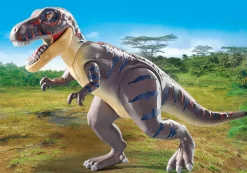 Imaginaire|Dinos & Dragons|PLAYMOBIL Explorateur avec moto et tyrannosaure