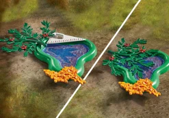 Imaginaire|Dinos & Dragons|PLAYMOBIL Explorateur avec moto et tyrannosaure