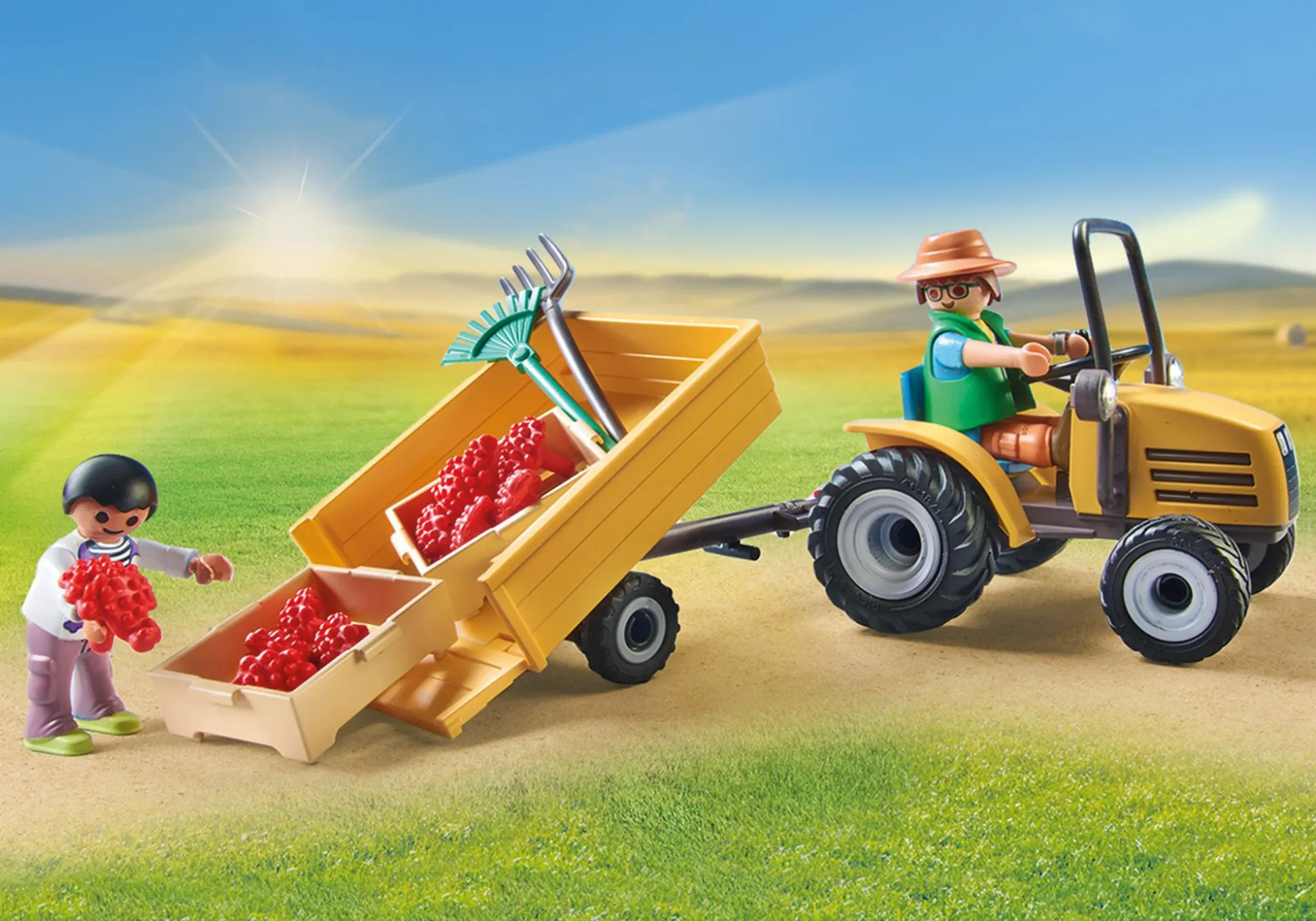 La Vie Quotidienne|Les Animaux|PLAYMOBIL Fermier avec tracteur et citerne