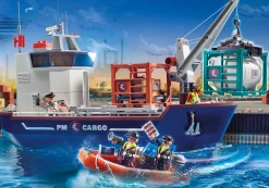 Action & Aventure|Action Heroes|PLAYMOBIL Grand cargo avec bateau de douaniers