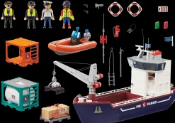 Action & Aventure|Action Heroes|PLAYMOBIL Grand cargo avec bateau de douaniers