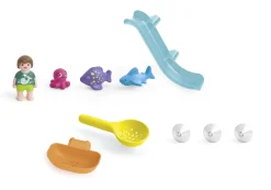 Action & Aventure|PLAYMOBIL Grand toboggan aquatique et animaux marins