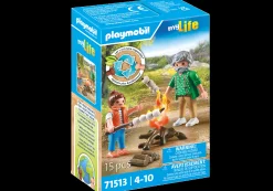 La Vie Quotidienne|My Life|PLAYMOBIL Grand-père avec petite fille et feu de camp