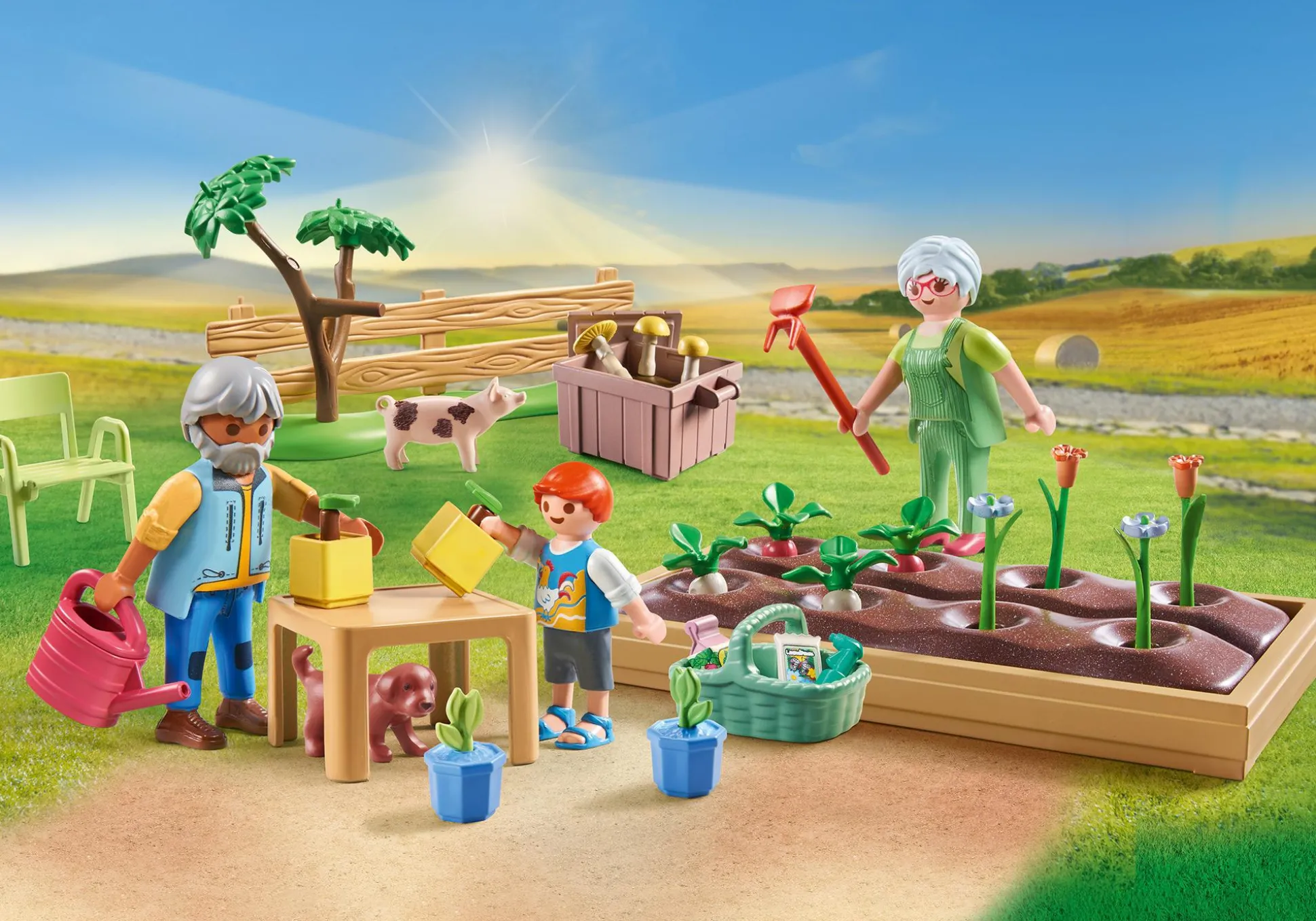La Vie Quotidienne|Les Animaux|PLAYMOBIL Grands-parents et potager