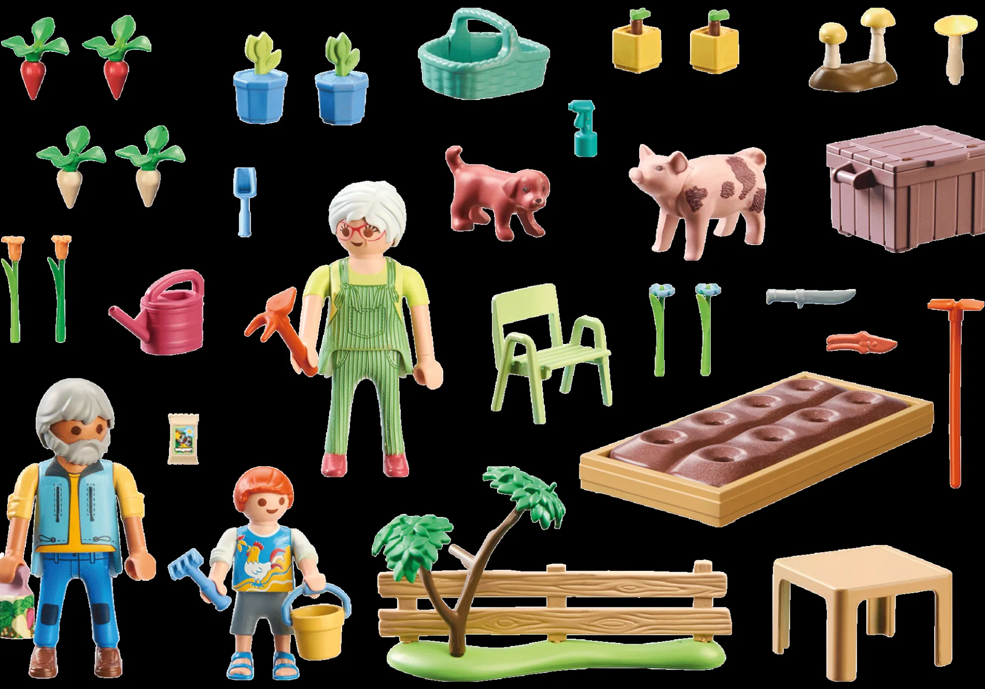 La Vie Quotidienne|Les Animaux|PLAYMOBIL Grands-parents et potager