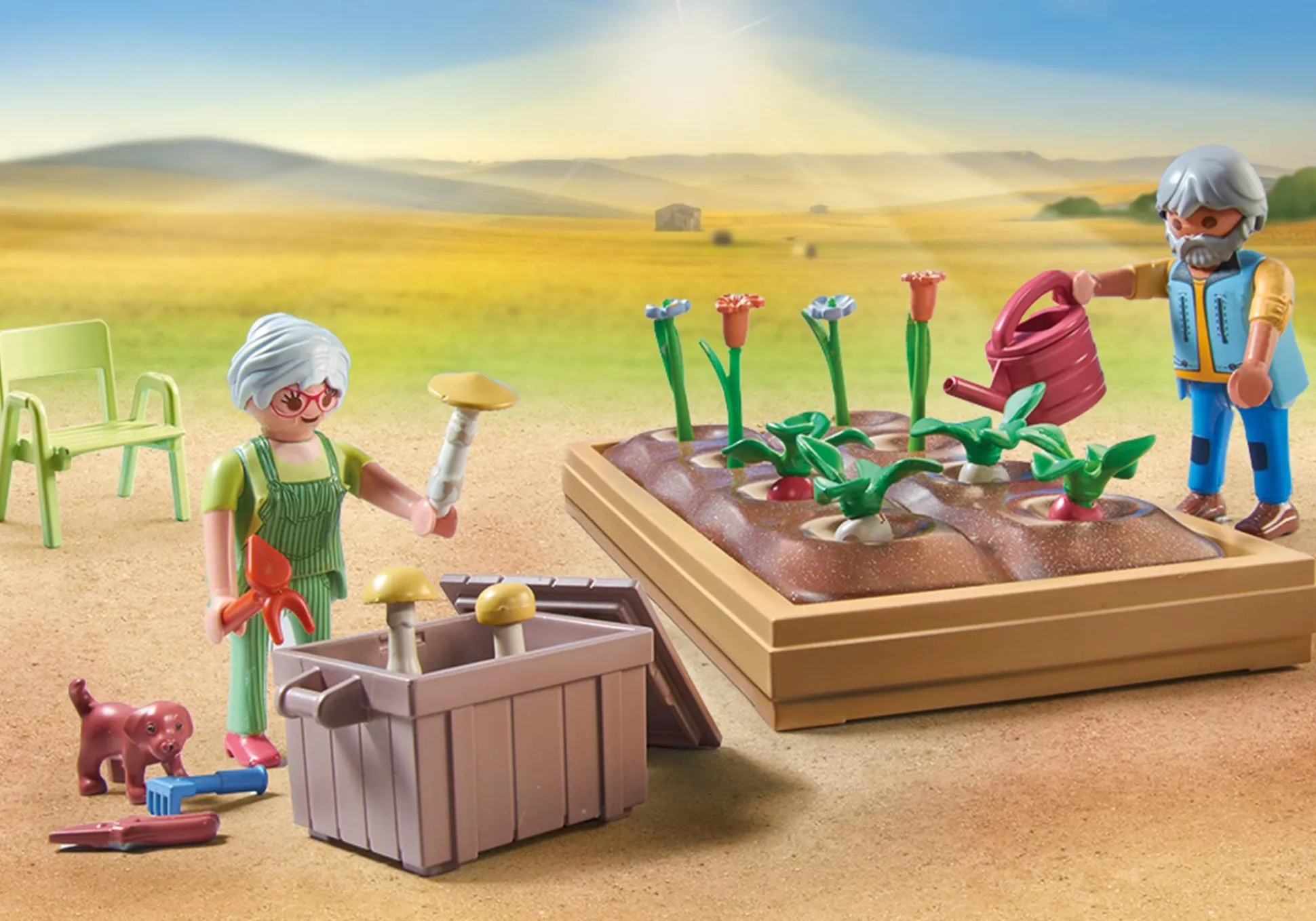 La Vie Quotidienne|Les Animaux|PLAYMOBIL Grands-parents et potager