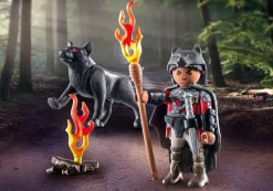 Histoire|PLAYMOBIL Guerrier avec loup